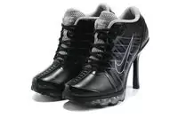 nike talons haute sexy talons-black silver